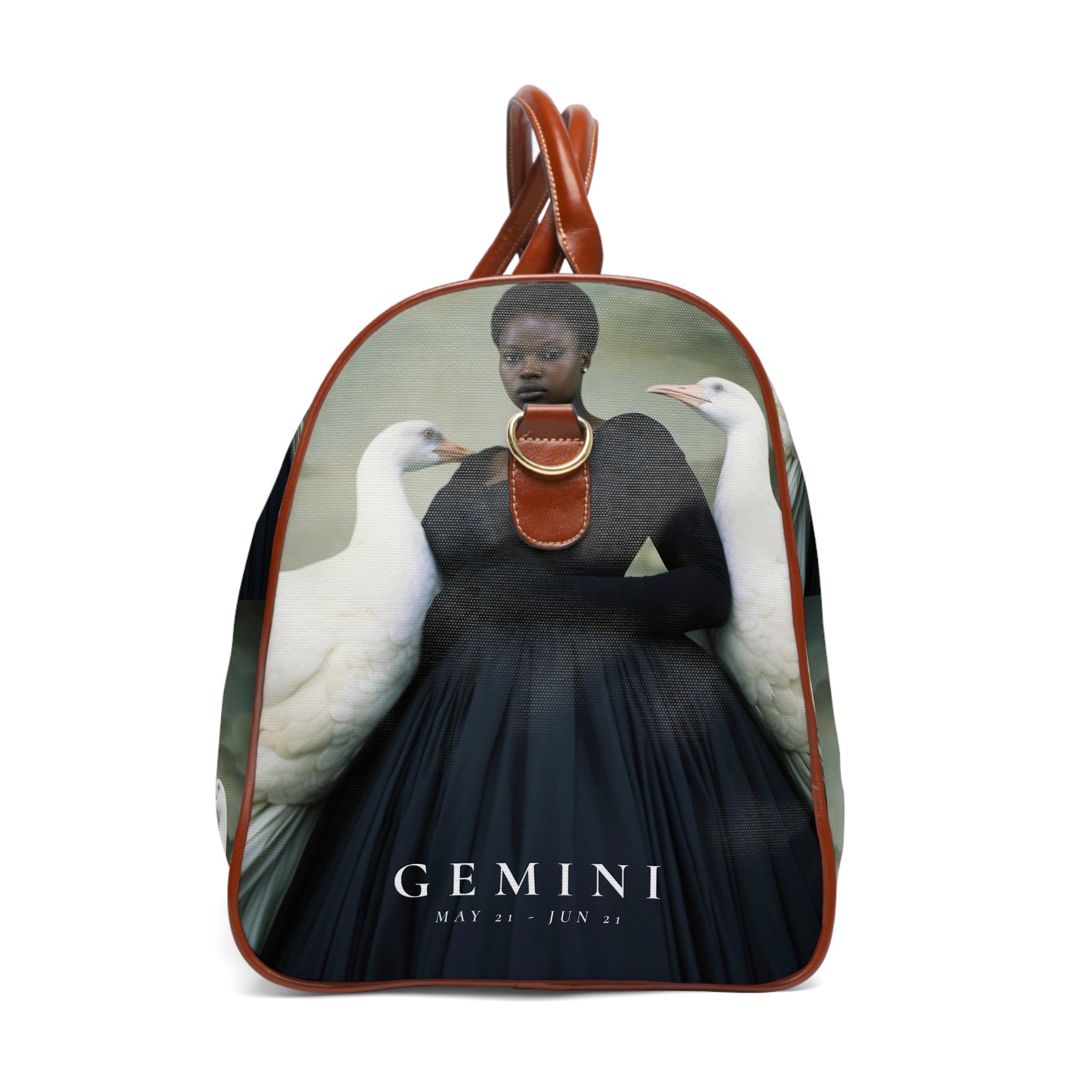 H.E.R &quot;GEMINI&quot;- Vegan Leather Self-Expression Waterproof Travel Bag W/ Kngdom Logo