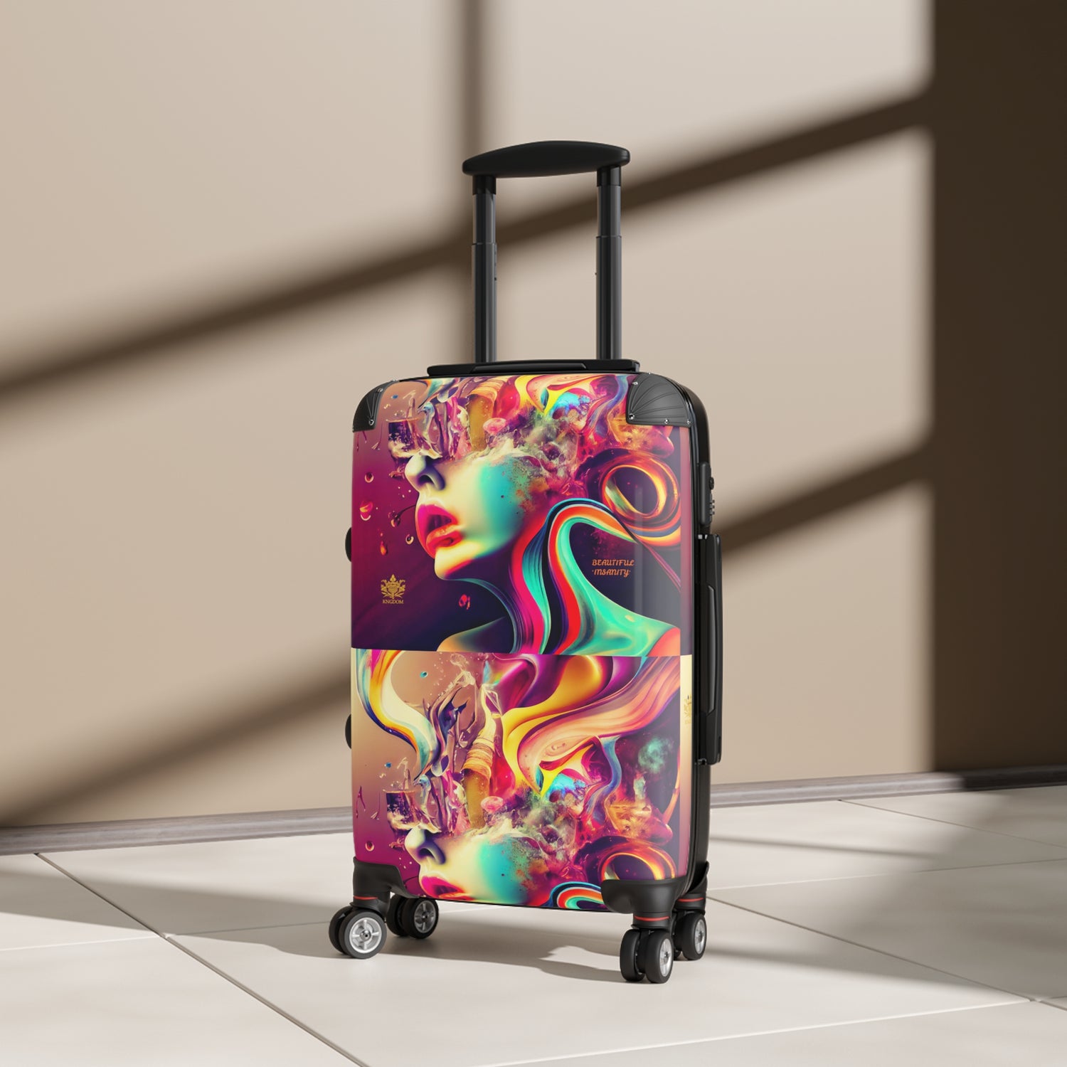 BEAUTIFUL &quot;INSANITY&quot;- Small/Med/Large Suitcases W/ Kngdom Logo