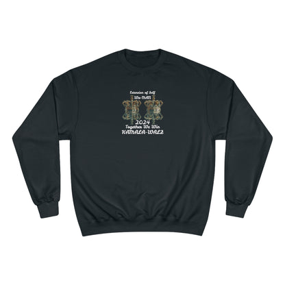 &quot;Extension of Self Wo-MAN.Together We Win&quot; KAMALA~WALZ 2024(QUOTE)- Unisex Champion Sweatshirt W/ Kngdom Logo