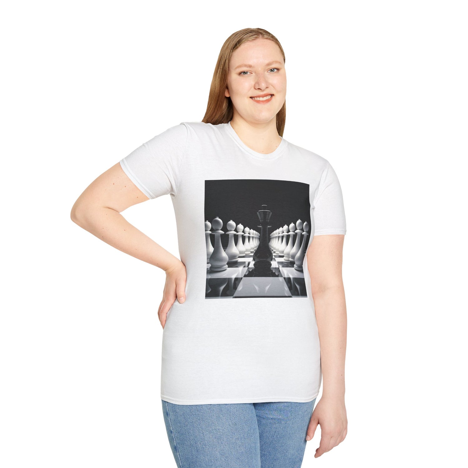 &quot;CHECKMATE&quot;: camiseta suave para mujer con logotipo de Kingdom 