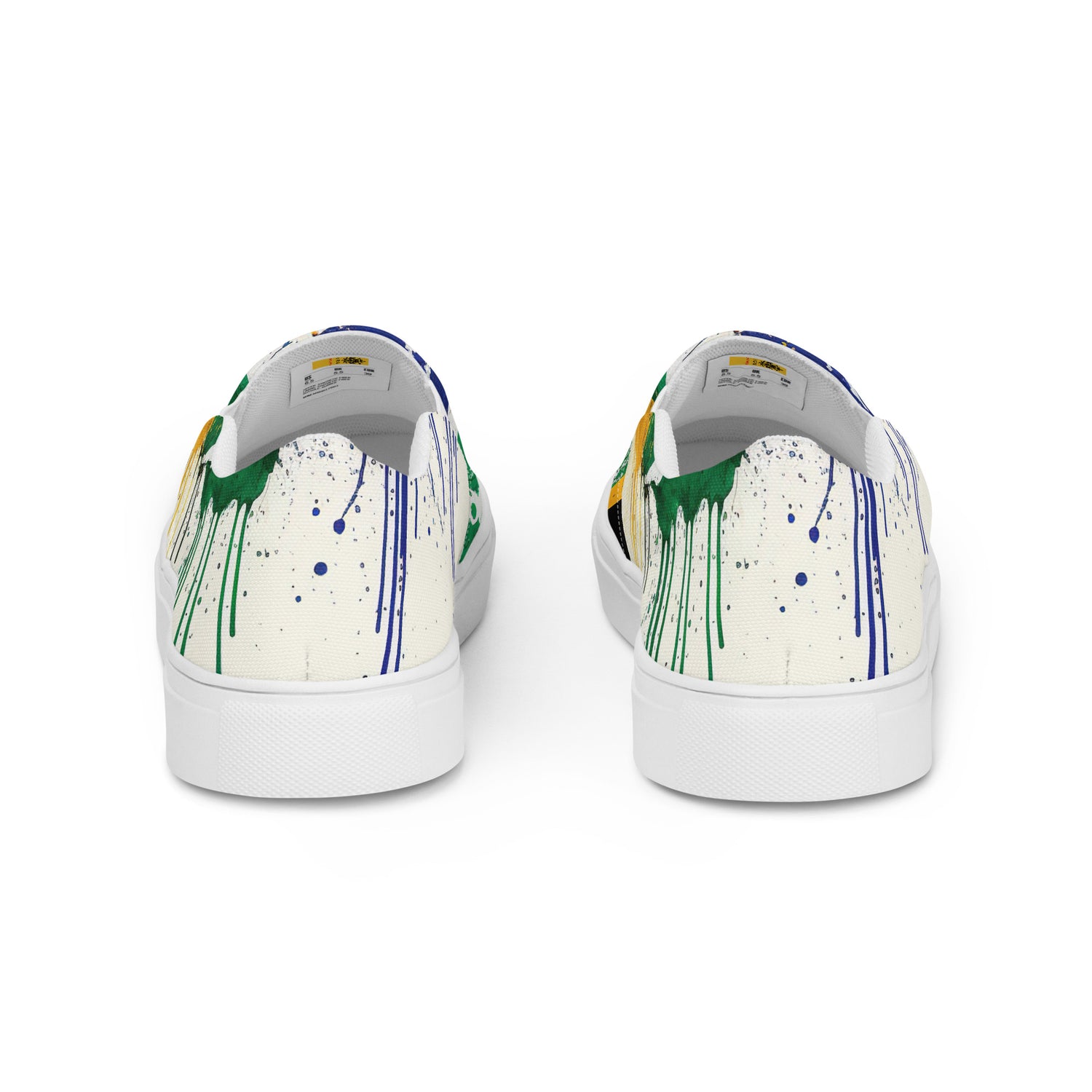 MOTHERLAND- &quot;Mandela&quot;- Men’s slip-on canvas shoes W/ Blk Kngdom Logo