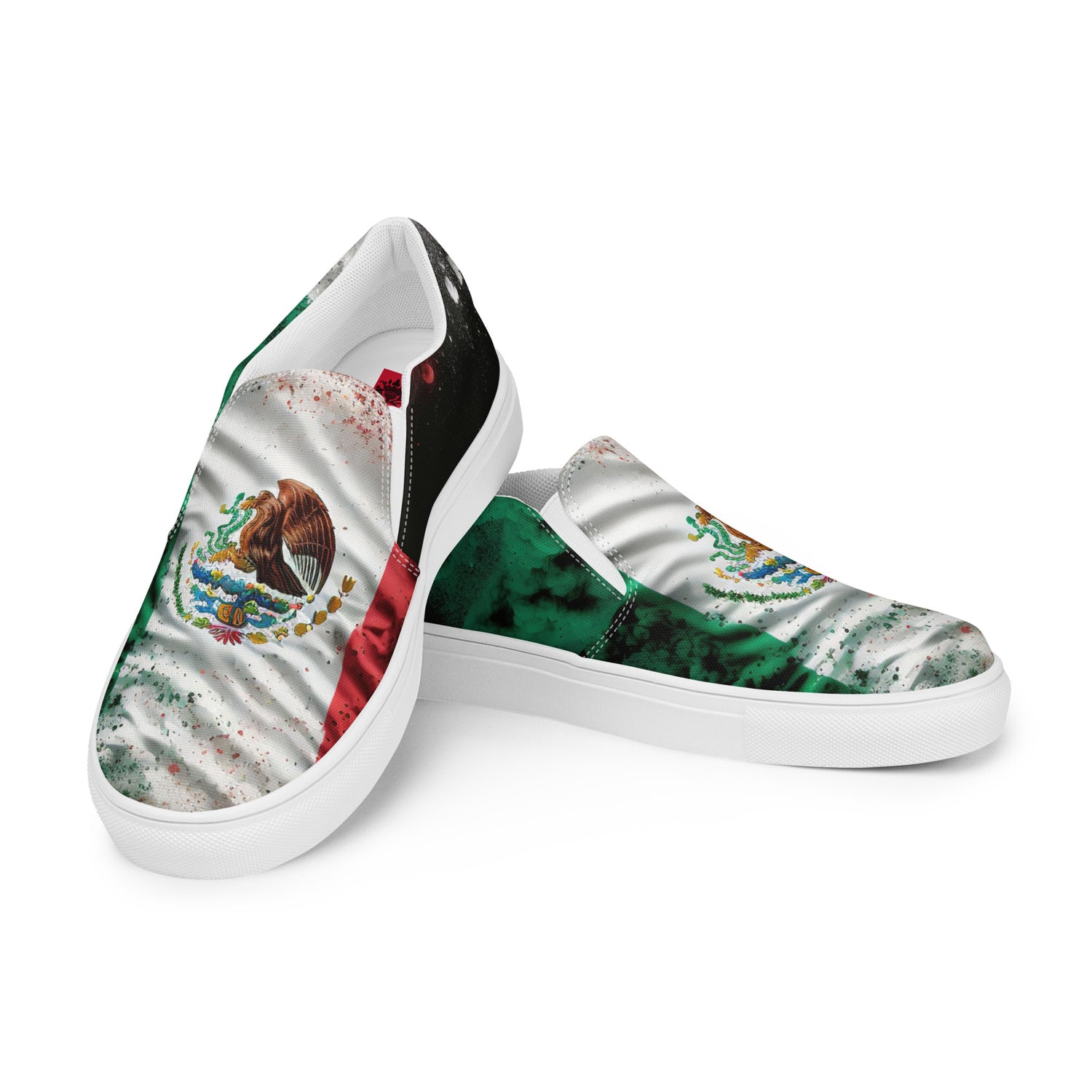 Being The Change &quot;Siendo el Cambio&quot;- Men’s slip-on canvas shoes W/ Blk Kngdom Logo