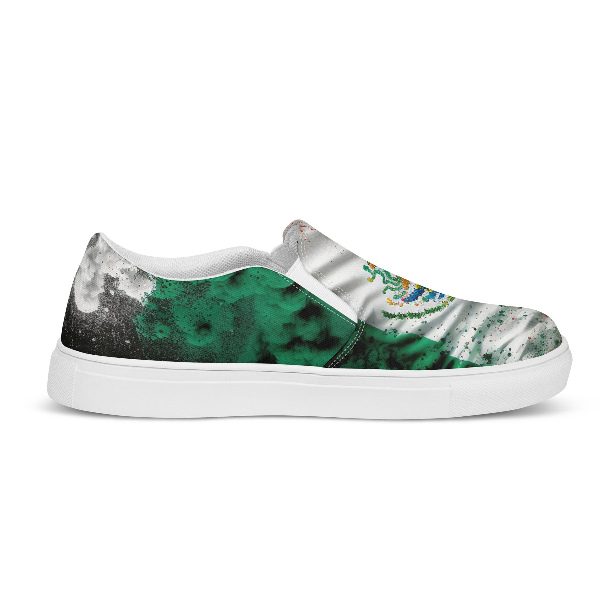 Being The Change &quot;Siendo el Cambio&quot;- Women’s slip-on canvas shoes W/ Blk Kngdom Logo