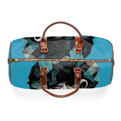 SANE &quot;INSANITY&quot;- Vegan Leather Self-Expression Waterproof Travel Bag W/ Double Side Kngdom Logo